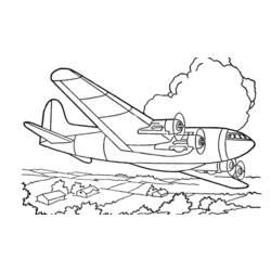Coloring page: Plane (Transportation) #134933 - Free Printable Coloring Pages