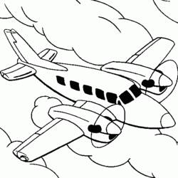 Coloring page: Plane (Transportation) #134944 - Free Printable Coloring Pages