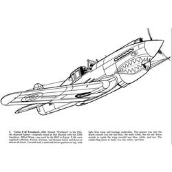 Coloring page: Plane (Transportation) #134950 - Printable coloring pages