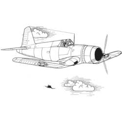 Coloring page: Plane (Transportation) #134954 - Free Printable Coloring Pages