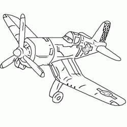 Coloring page: Plane (Transportation) #134980 - Free Printable Coloring Pages