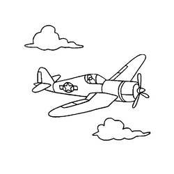Coloring page: Plane (Transportation) #134997 - Printable coloring pages