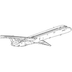 Coloring page: Plane (Transportation) #135005 - Free Printable Coloring Pages