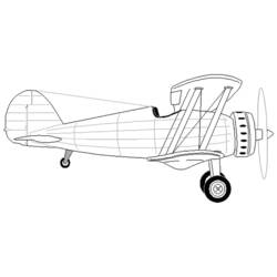 Coloring page: Plane (Transportation) #135008 - Free Printable Coloring Pages