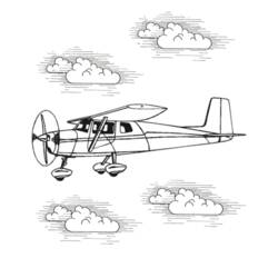 Coloring page: Plane (Transportation) #135010 - Free Printable Coloring Pages
