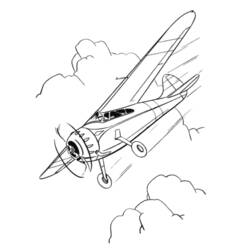 Coloring page: Plane (Transportation) #135021 - Free Printable Coloring Pages