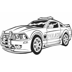 Coloring page: Police car (Transportation) #142938 - Printable coloring pages