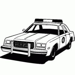 Coloring page: Police car (Transportation) #142941 - Printable coloring pages