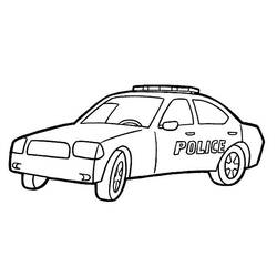 Coloring page: Police car (Transportation) #142942 - Printable coloring pages