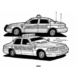 Coloring page: Police car (Transportation) #142951 - Printable coloring pages