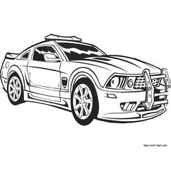 Coloring page: Police car (Transportation) #142969 - Printable coloring pages