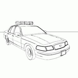 Coloring page: Police car (Transportation) #142970 - Printable coloring pages