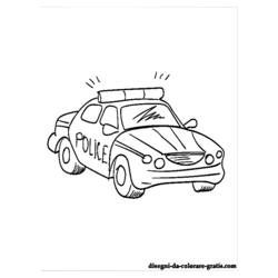 Coloring page: Police car (Transportation) #142976 - Printable coloring pages