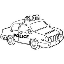 Coloring page: Police car (Transportation) #143035 - Printable coloring pages