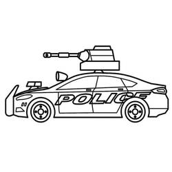 Coloring page: Police car (Transportation) #198517 - Free Printable Coloring Pages