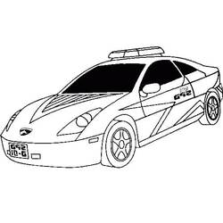 Coloring page: Police car (Transportation) #198524 - Free Printable Coloring Pages