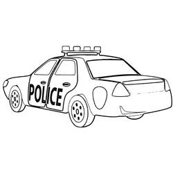 Coloring page: Police car (Transportation) #198525 - Free Printable Coloring Pages