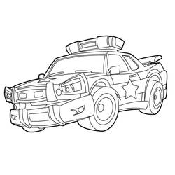 Coloring page: Police car (Transportation) #198527 - Free Printable Coloring Pages