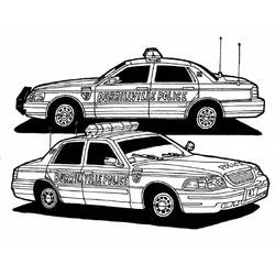 Coloring page: Police car (Transportation) #198528 - Free Printable Coloring Pages