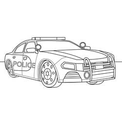 Coloring page: Police car (Transportation) #198531 - Free Printable Coloring Pages