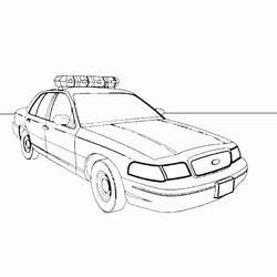 Coloring page: Police car (Transportation) #198536 - Free Printable Coloring Pages