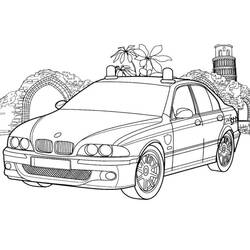 Coloring page: Police car (Transportation) #198539 - Free Printable Coloring Pages