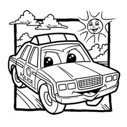 Coloring page: Police car (Transportation) #198541 - Free Printable Coloring Pages