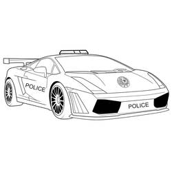 Coloring page: Police car (Transportation) #198548 - Free Printable Coloring Pages