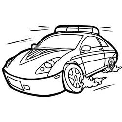 Coloring page: Police car (Transportation) #198555 - Free Printable Coloring Pages