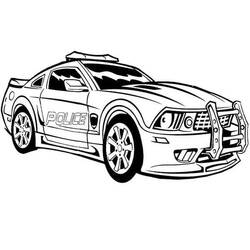 Coloring page: Police car (Transportation) #198557 - Free Printable Coloring Pages
