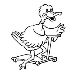 Coloring page: Push Scooter (Transportation) #139098 - Printable coloring pages