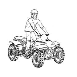 Coloring page: Quad / ATV (Transportation) #143194 - Printable coloring pages