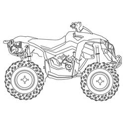 Coloring page: Quad / ATV (Transportation) #179370 - Free Printable Coloring Pages