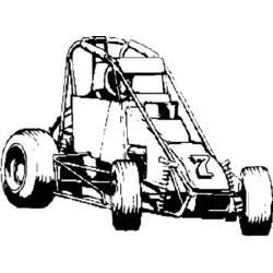 Coloring page: Race car (Transportation) #138907 - Free Printable Coloring Pages