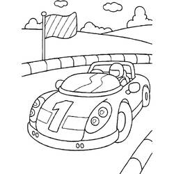 Race car (Transportation) coloring page #183288 to print and color
