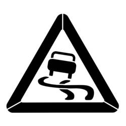 Road sign (Transportation) coloring page #119164 to print and color