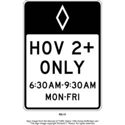 Road sign (Transportation) coloring page #119222 to print and color