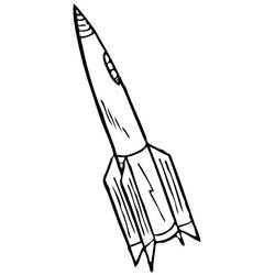Coloring page: Rocket (Transportation) #140050 - Free Printable Coloring Pages