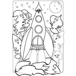 Coloring page: Rocket (Transportation) #140052 - Free Printable Coloring Pages