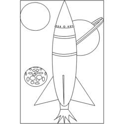 Coloring page: Rocket (Transportation) #140057 - Free Printable Coloring Pages