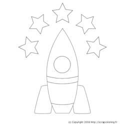 Coloring page: Rocket (Transportation) #140062 - Free Printable Coloring Pages