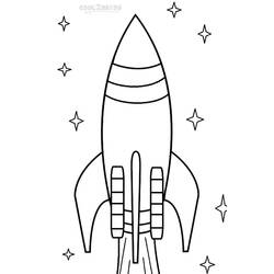 Coloring page: Rocket (Transportation) #140069 - Printable coloring pages