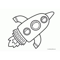 Coloring page: Rocket (Transportation) #140071 - Printable coloring pages