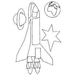 Coloring page: Rocket (Transportation) #140077 - Free Printable Coloring Pages