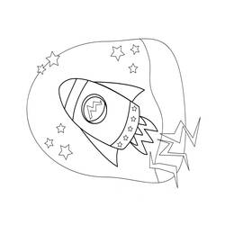 Coloring page: Rocket (Transportation) #140102 - Free Printable Coloring Pages