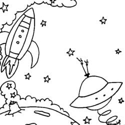 Coloring page: Rocket (Transportation) #140114 - Free Printable Coloring Pages