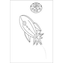 Coloring page: Rocket (Transportation) #140116 - Free Printable Coloring Pages