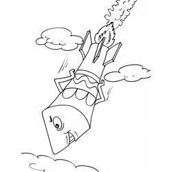 Coloring page: Rocket (Transportation) #140124 - Free Printable Coloring Pages