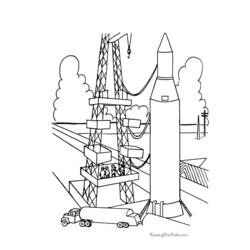 Coloring page: Rocket (Transportation) #140156 - Free Printable Coloring Pages