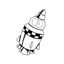 Coloring page: Rocket (Transportation) #140219 - Free Printable Coloring Pages